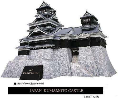 Макет замка Кумамото
