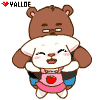 Аниме-смайлики: Мишка и кошка (MaimiAndXong)